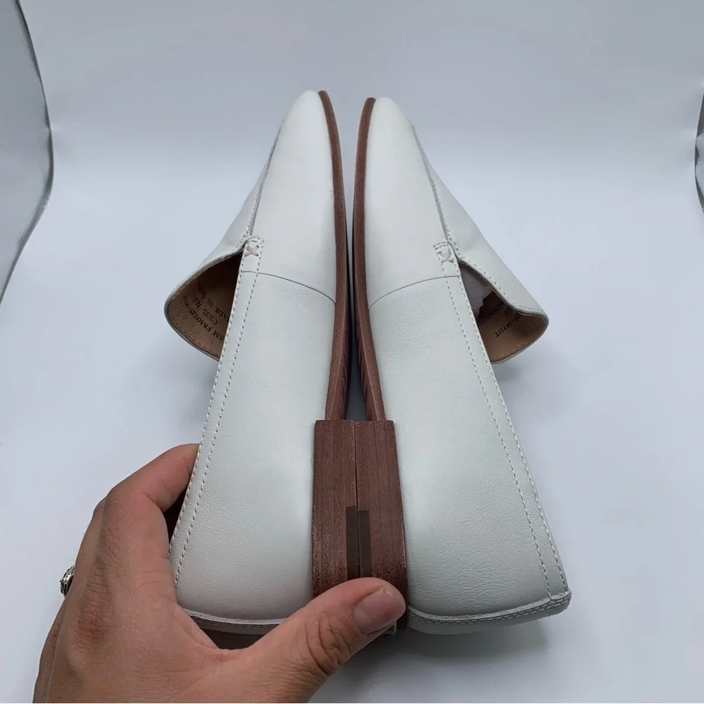 NWB Frye Women's Claire Venetian Leather Loafers white size 6.5M 1708 - Picture 10 of 12